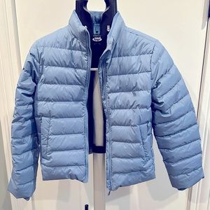 Athleta Girl Puffer Coat - Blue - Size 12